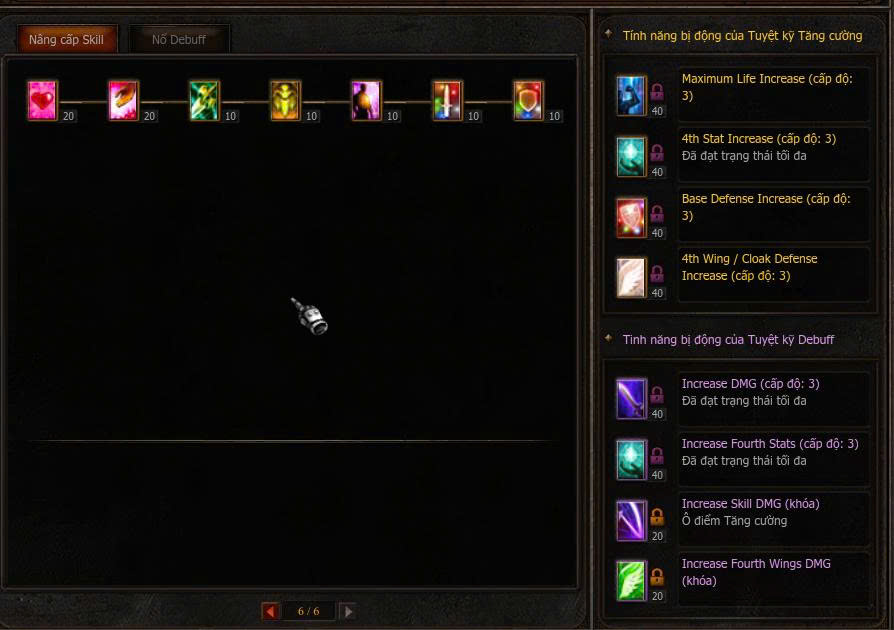 Bảng Master 4 — Tiên Nữ — Elf Buff